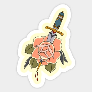 Rose & Dagger Sticker